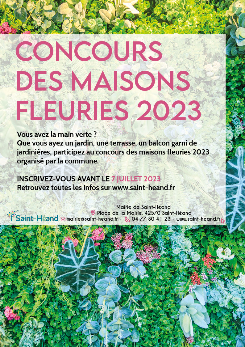affiche concours maisons fleuries 2023 A42